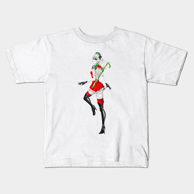 Christmas 2B B/W Kids T-Shirt by Antonydraws